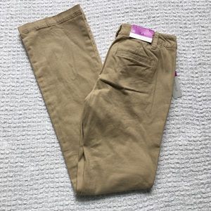 mossimo mid rise bootcut khaki
